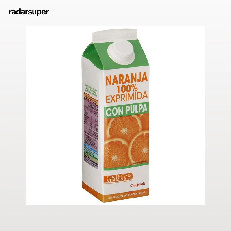 Zumo de naranja 100% exprimida con pulpa Aipende 1L