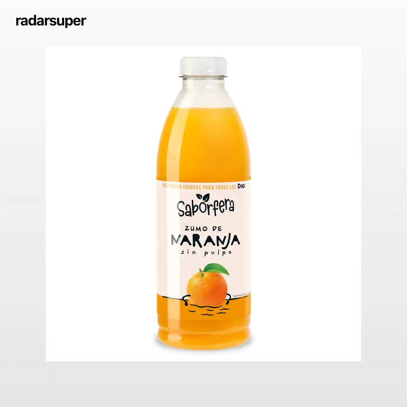 Zumo de naranja 100% exprimido sin pulpa Dia Saborfera 1 L