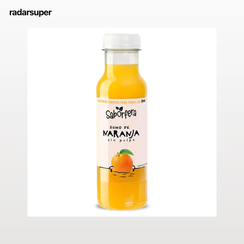 Zumo de naranja 100% exprimido sin pulpa Dia Saborfera 330 ml
