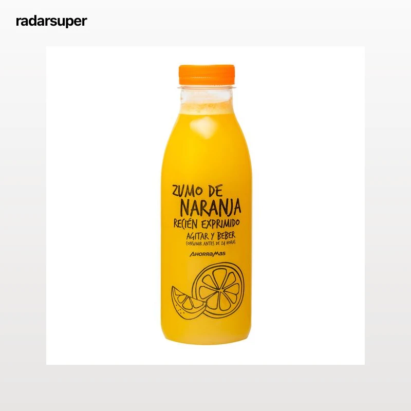 Zumo de naranja exprimido natural botella 0,5l