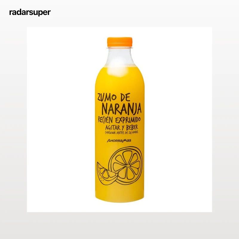 Zumo de naranja exprimido natural botella 1l