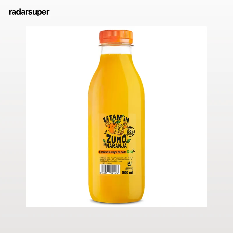 Zumo de naranja recién exprimido 500 ml