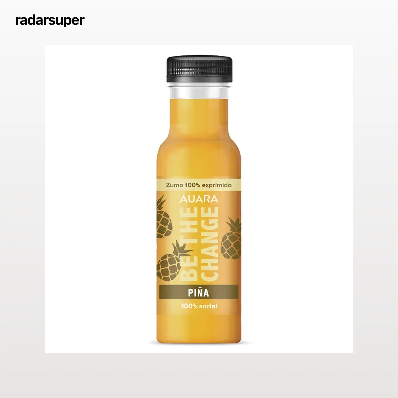 Zumo de piña 100% exprimido Auara 330 ml