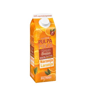 Zumo pura naranja con pulpa