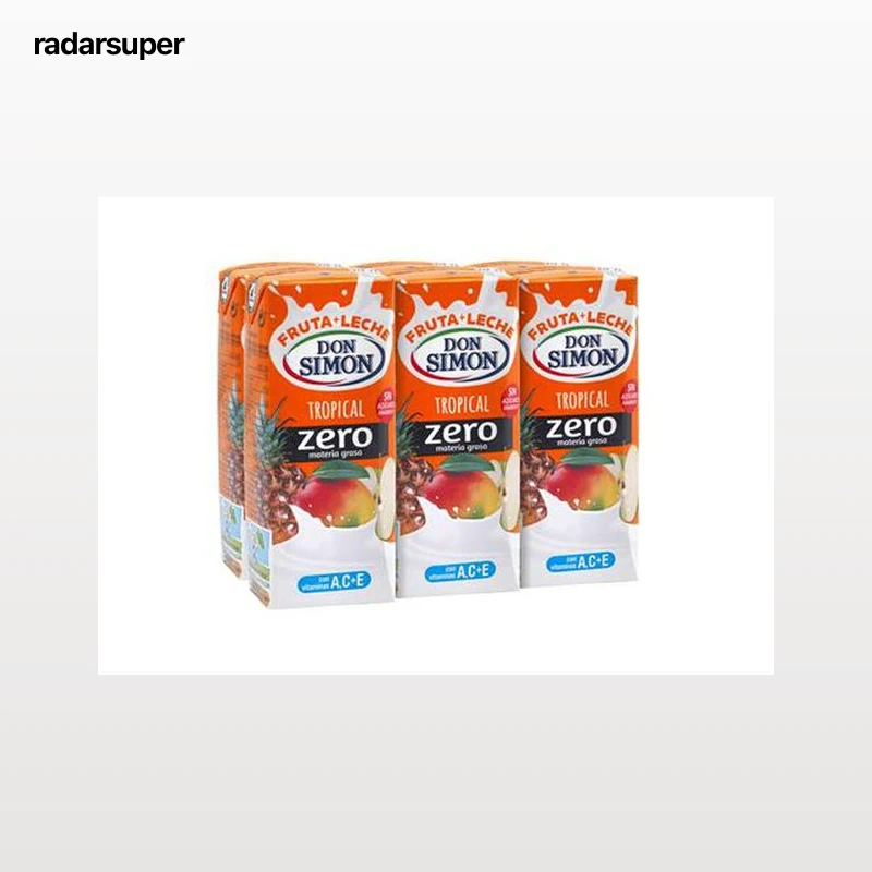 Zumo tropical con leche Don Simón pack 6 zero