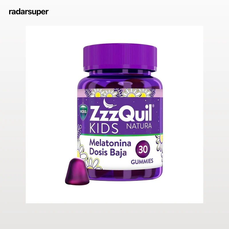 ZZZQUIL Natura kids Melatonina con dosis baja, en formato gominola, especial niñ@s 30 uds.