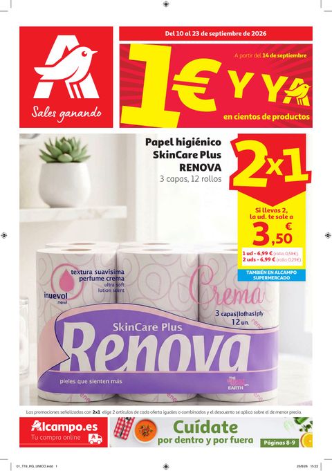 Portada Folleto Alcampo · Cuídate por Dentro y Fuera