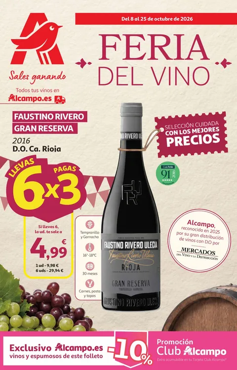 Portada Folleto Alcampo · Vino (Canarias)