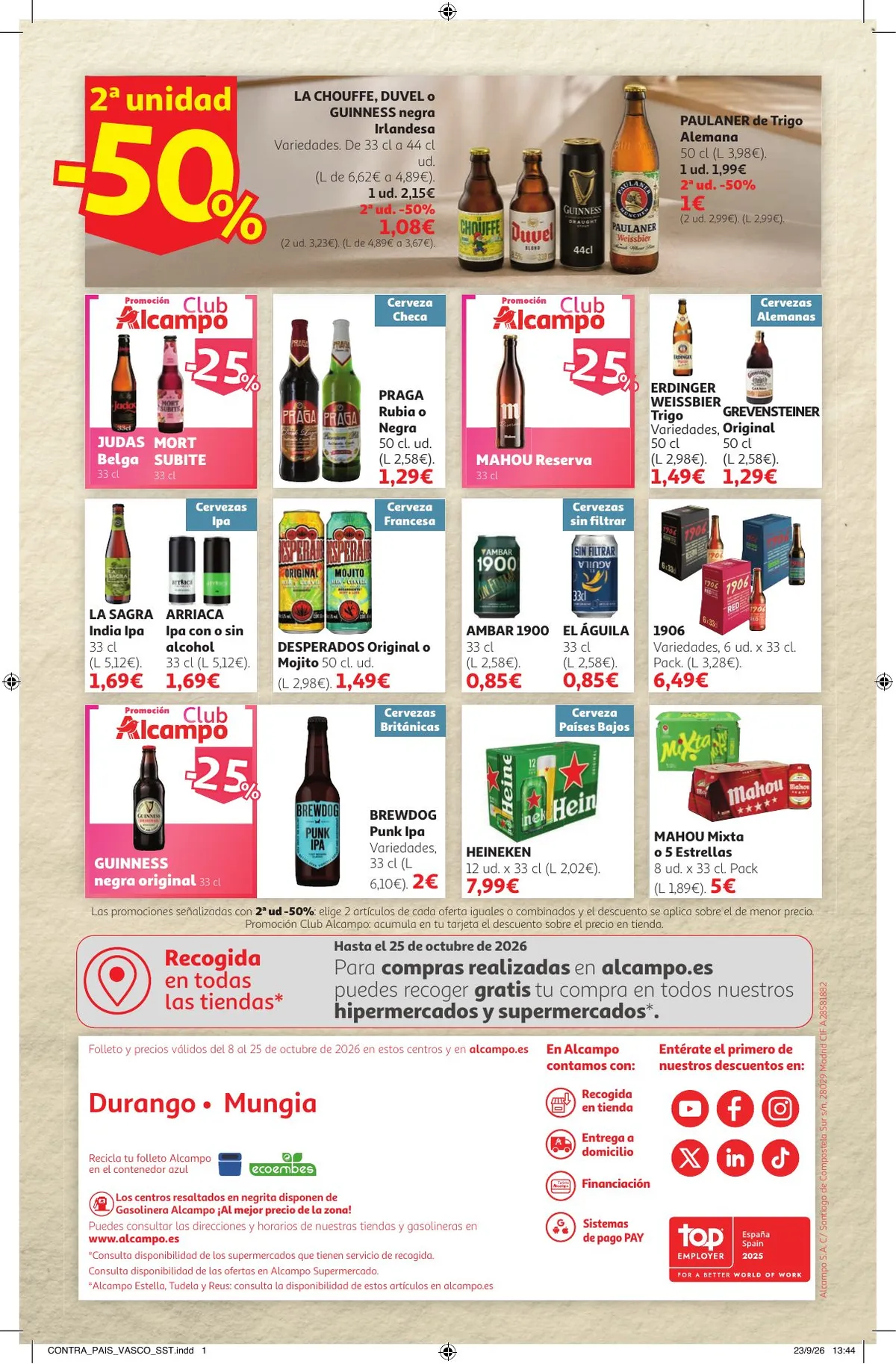Folleto Alcampo · Feria del Vino SST Pais Vasco — Página 12