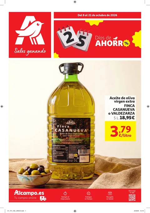 Portada Folleto Alcampo · Días de Ahorro