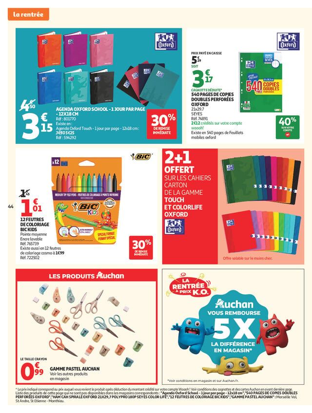 Catalogue Auchan · du 21 juillet 2026 au 2 août 2026 — page 44