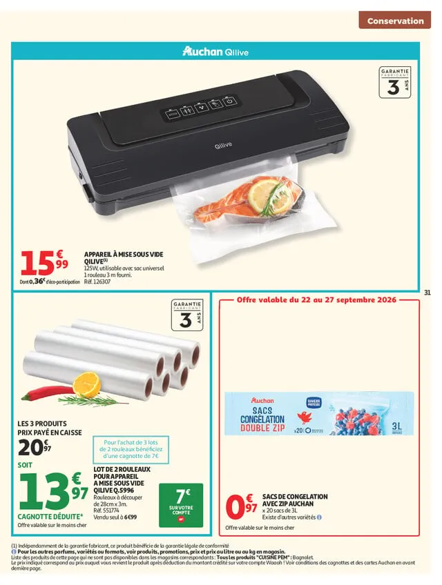Catalogue Auchan · du 22 septembre 2026 au 4 octobre 2026 — page 31