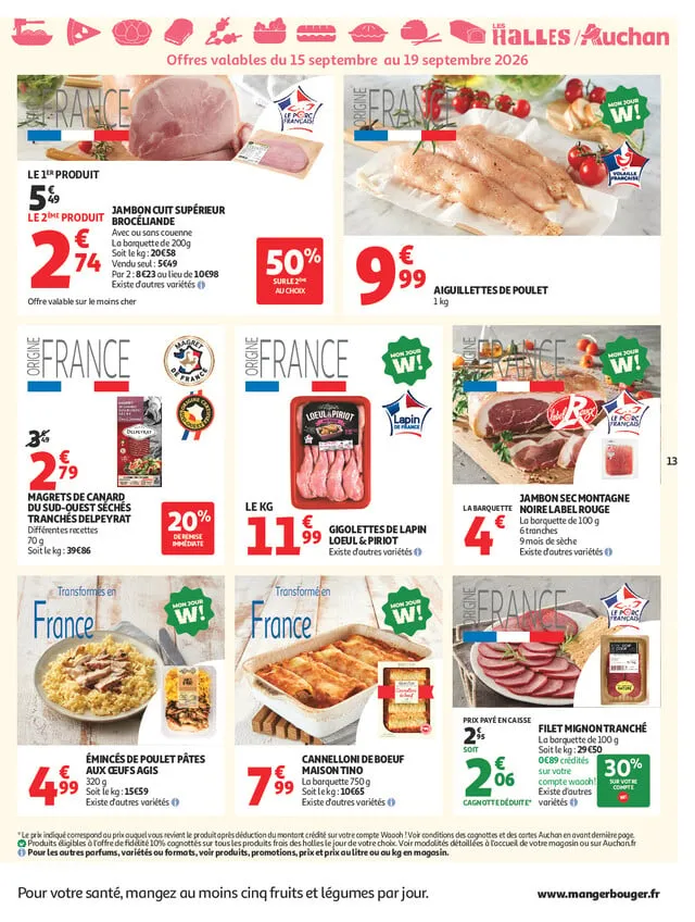 Catalogue Auchan · du 15 septembre 2026 au 26 septembre 2026 — page 13