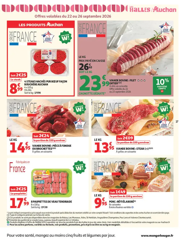 Catalogue Auchan · du 22 septembre 2026 au 4 octobre 2026 — page 17