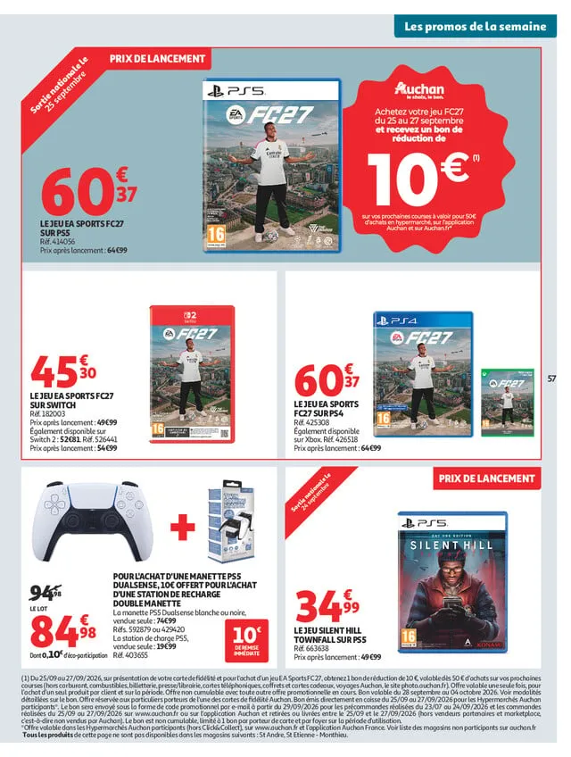Catalogue Auchan · du 22 septembre 2026 au 4 octobre 2026 — page 57