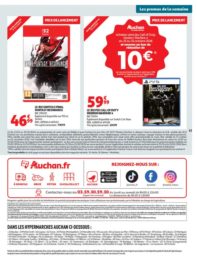 Catalogue Auchan · du 20 octobre 2026 au 25 octobre 2026 — page 63