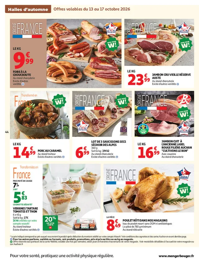 Catalogue Auchan · du 13 octobre 2026 au 25 octobre 2026 — page 44