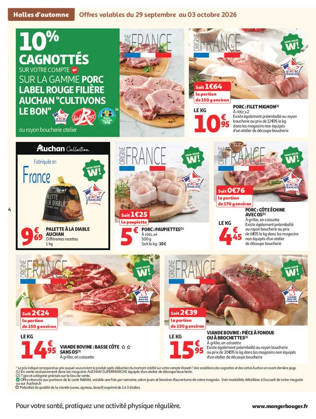 Catalogue Auchan · du 29 septembre 2026 au 10 octobre 2026 — page 4
