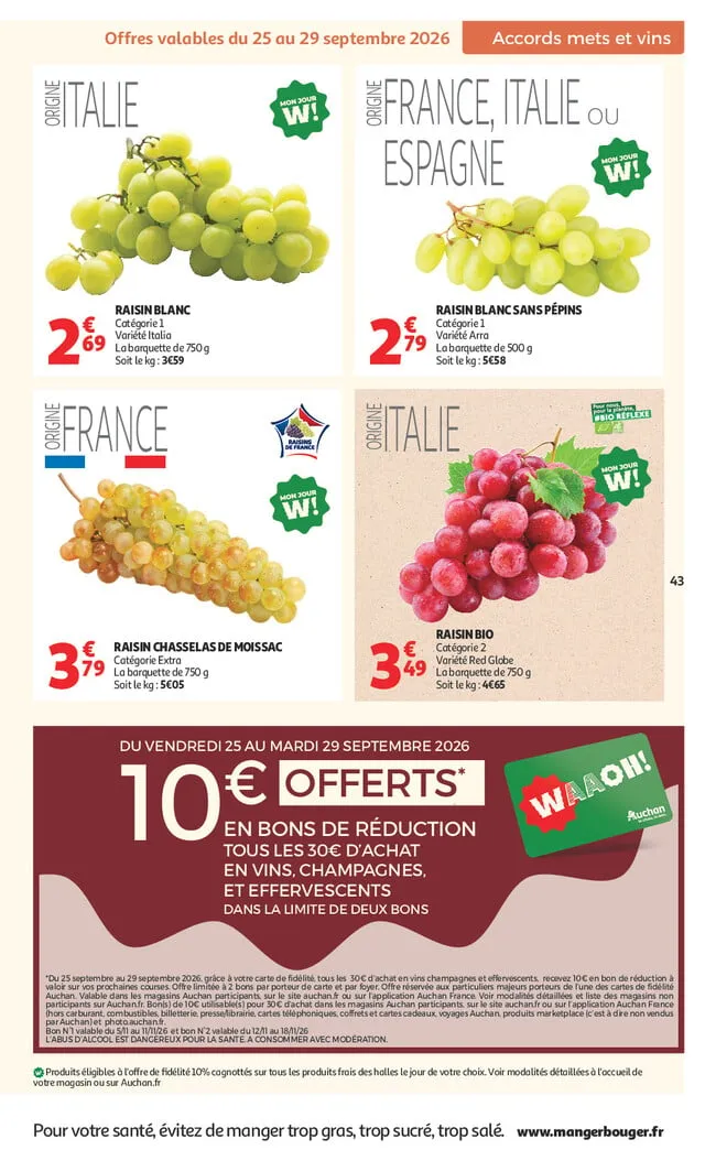 Catalogue Auchan · du 25 septembre 2026 au 11 octobre 2026 — page 43