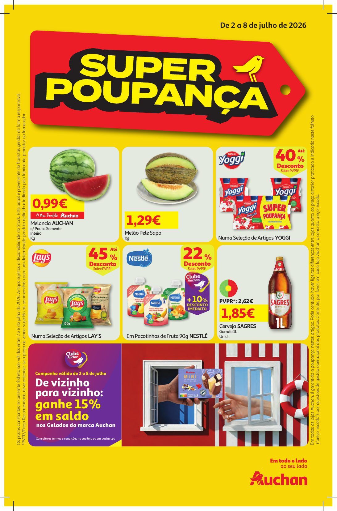 Folheto Auchan Super Poupança · de 2 a 8 de Julho — página 1