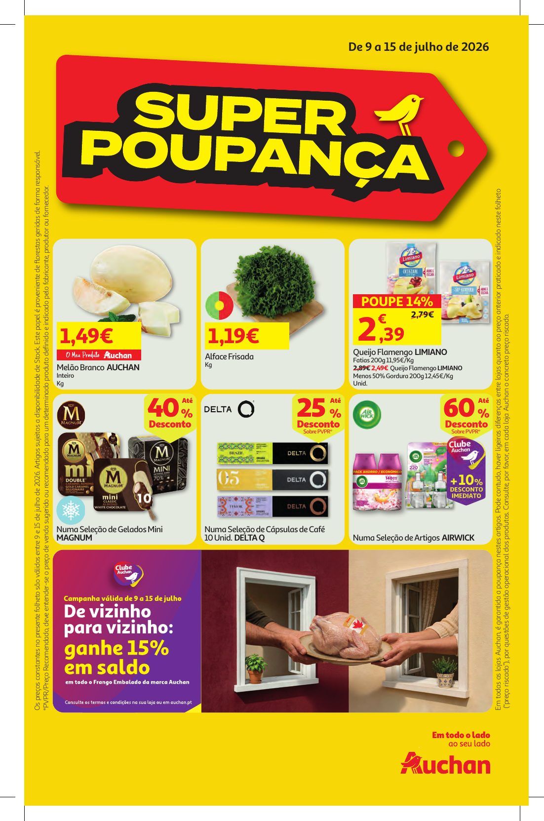 Folheto Auchan Super Poupança · de 9 a 15 de Julho — página 1