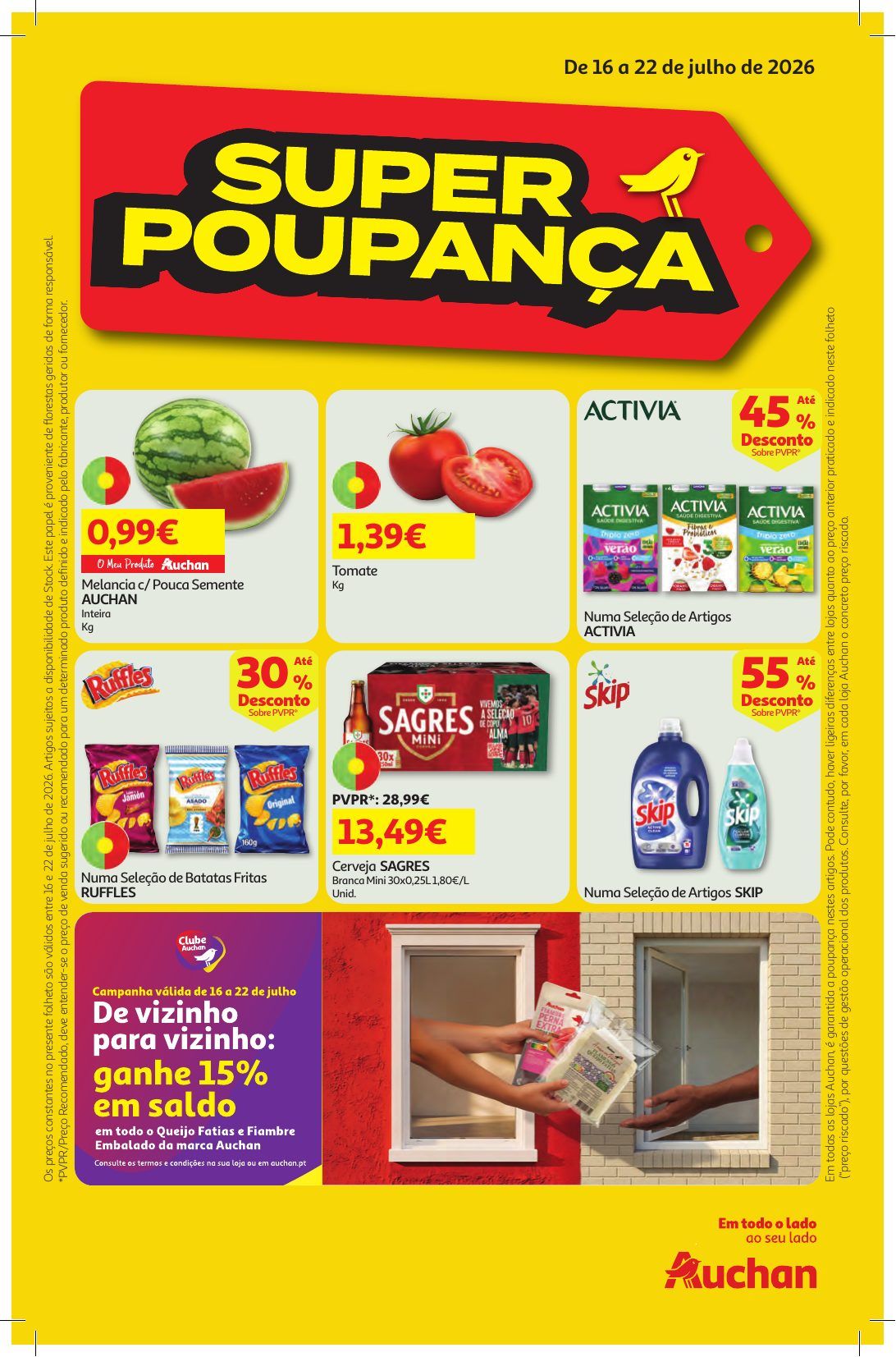 Folheto Auchan Super Poupança · de 16 a 22 de Julho — página 1