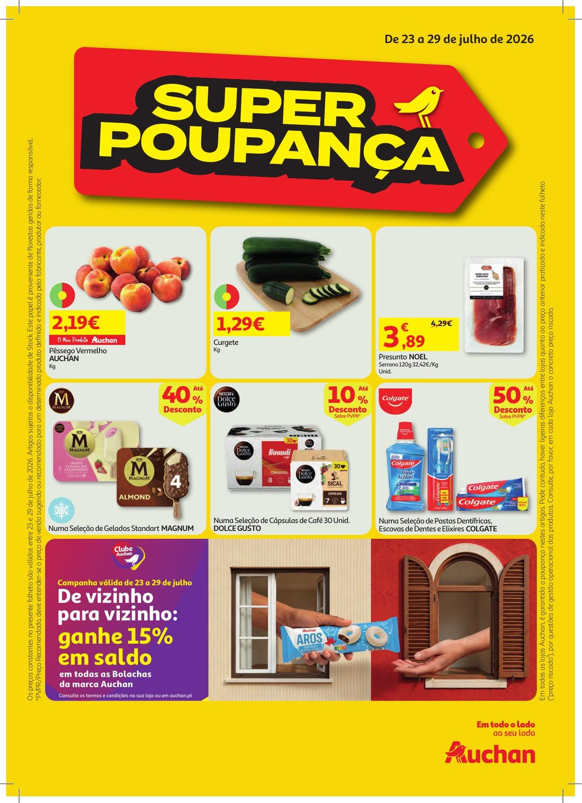 Folheto Auchan Super Poupança · de 23 a 29 de Julho — página 1