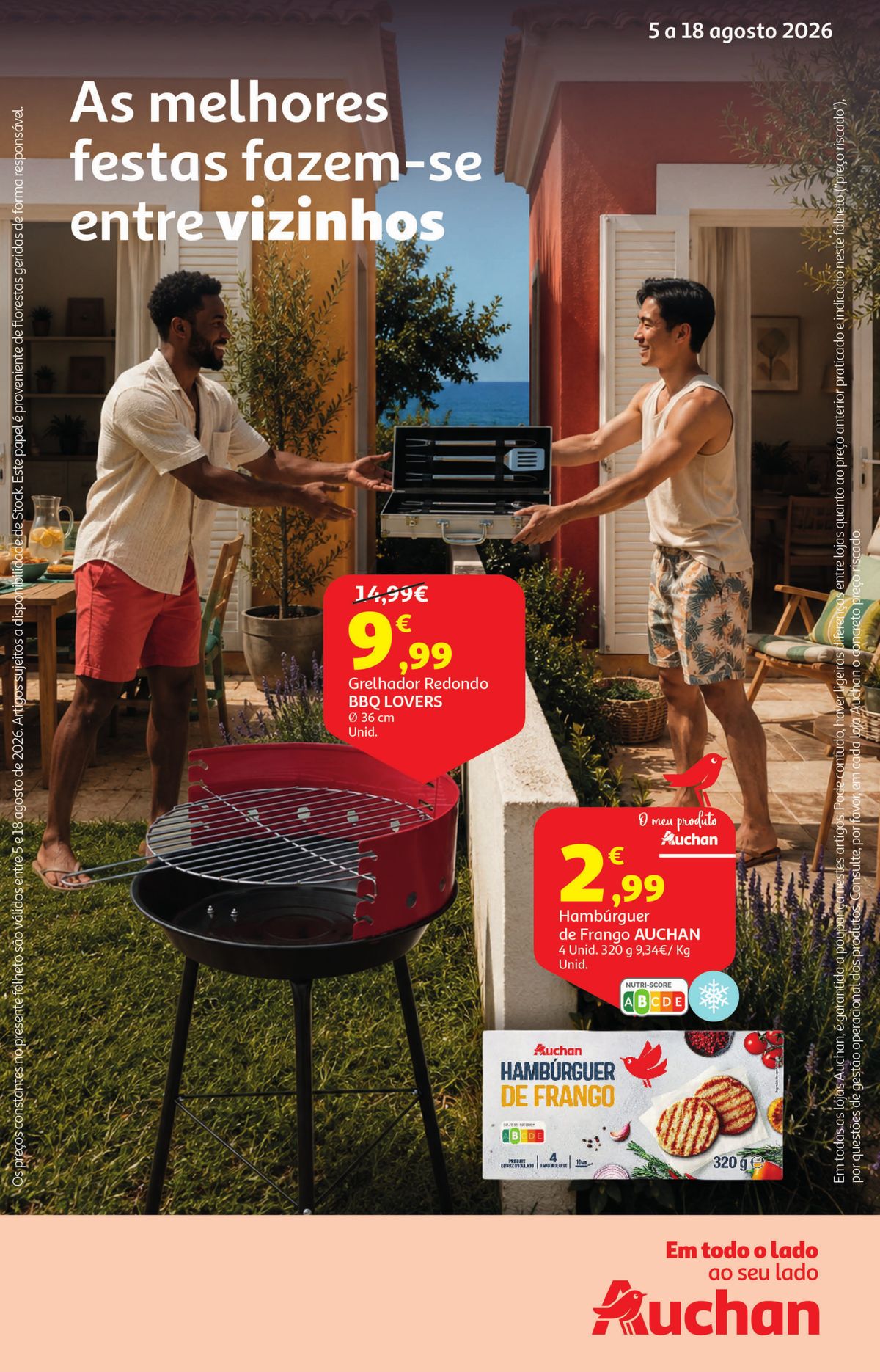Folheto Auchan Festa de Verão · de 5 a 18 de Agosto — página 1
