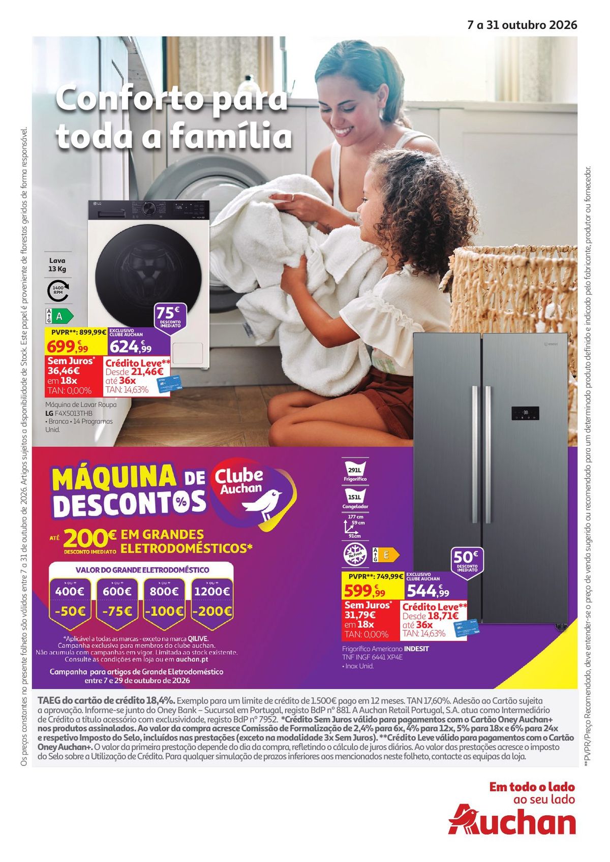 Folheto Auchan Tecno 25 dias · de 7 a 31 de Outubro — página 1