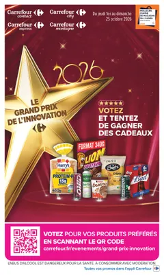 Couverture : Catalogue Carrefour · Le Grand Prix De L'Innovation