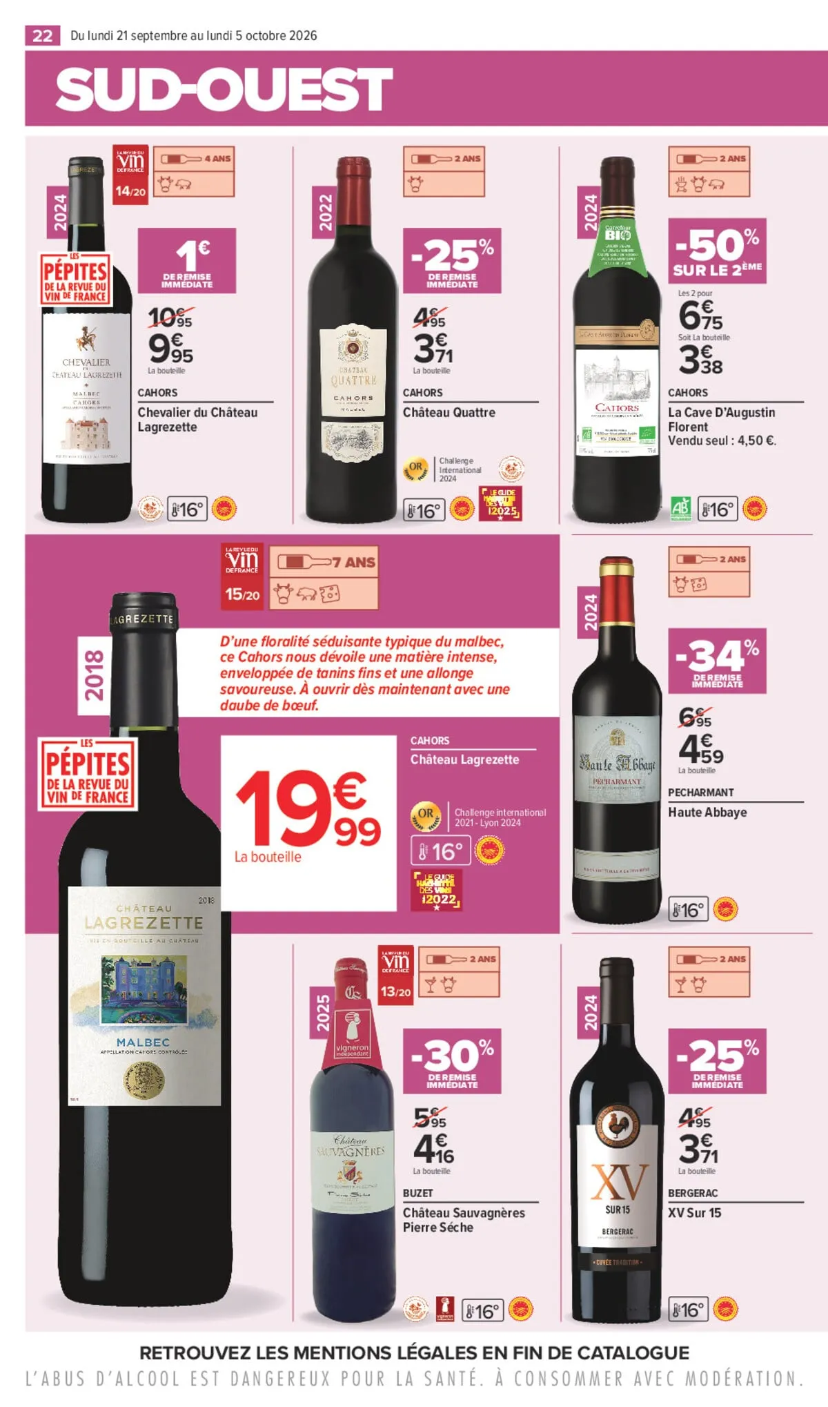 Catalogue Carrefour · Foire Aux Vins D Automne — page 22