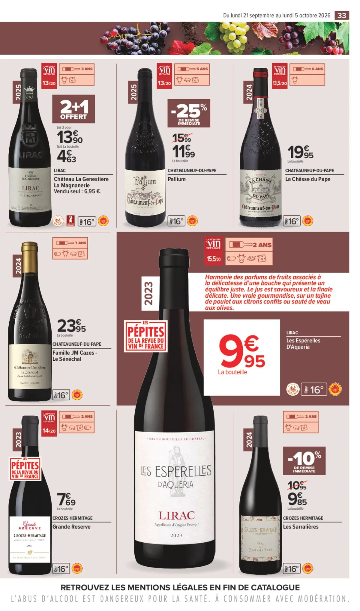 Catalogue Carrefour · Foire Aux Vins D Automne — page 33