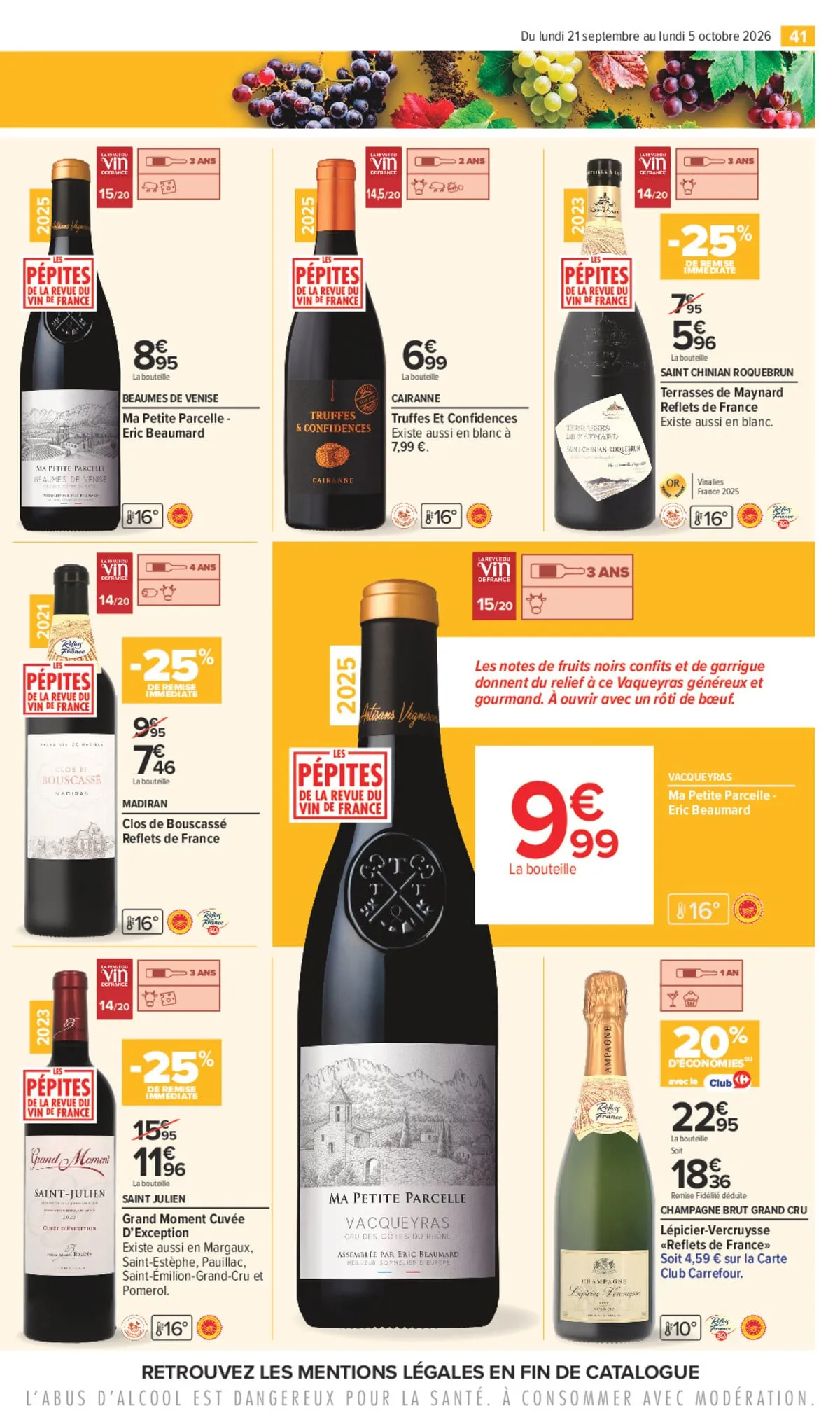 Catalogue Carrefour · Foire Aux Vins D Automne — page 41