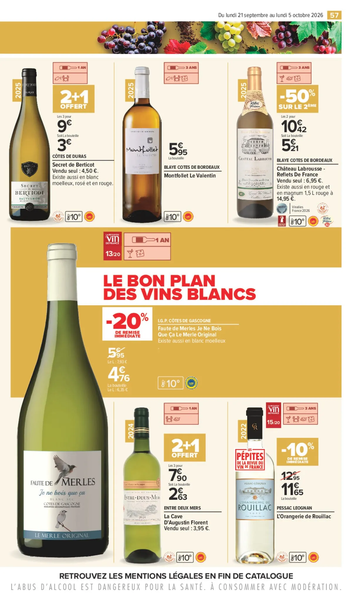 Catalogue Carrefour · Foire Aux Vins D Automne — page 57