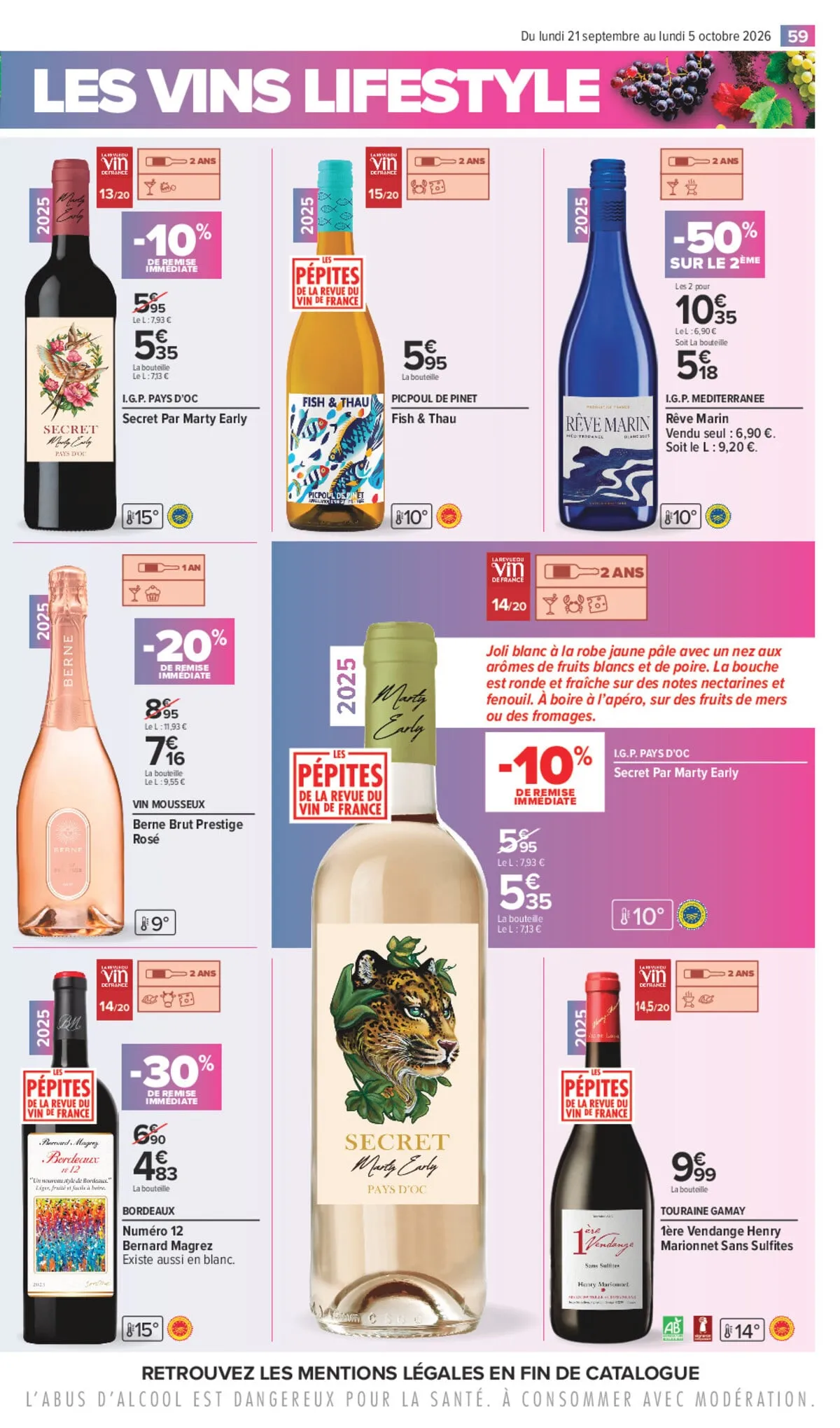 Catalogue Carrefour · Foire Aux Vins D Automne — page 59