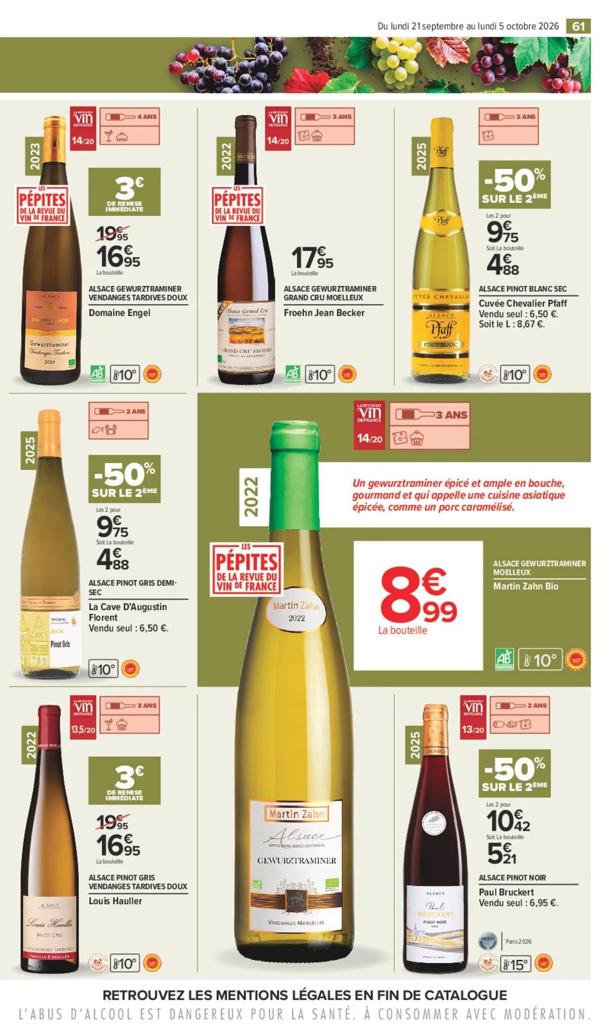 Catalogue Carrefour · Foire Aux Vins D Automne — page 61