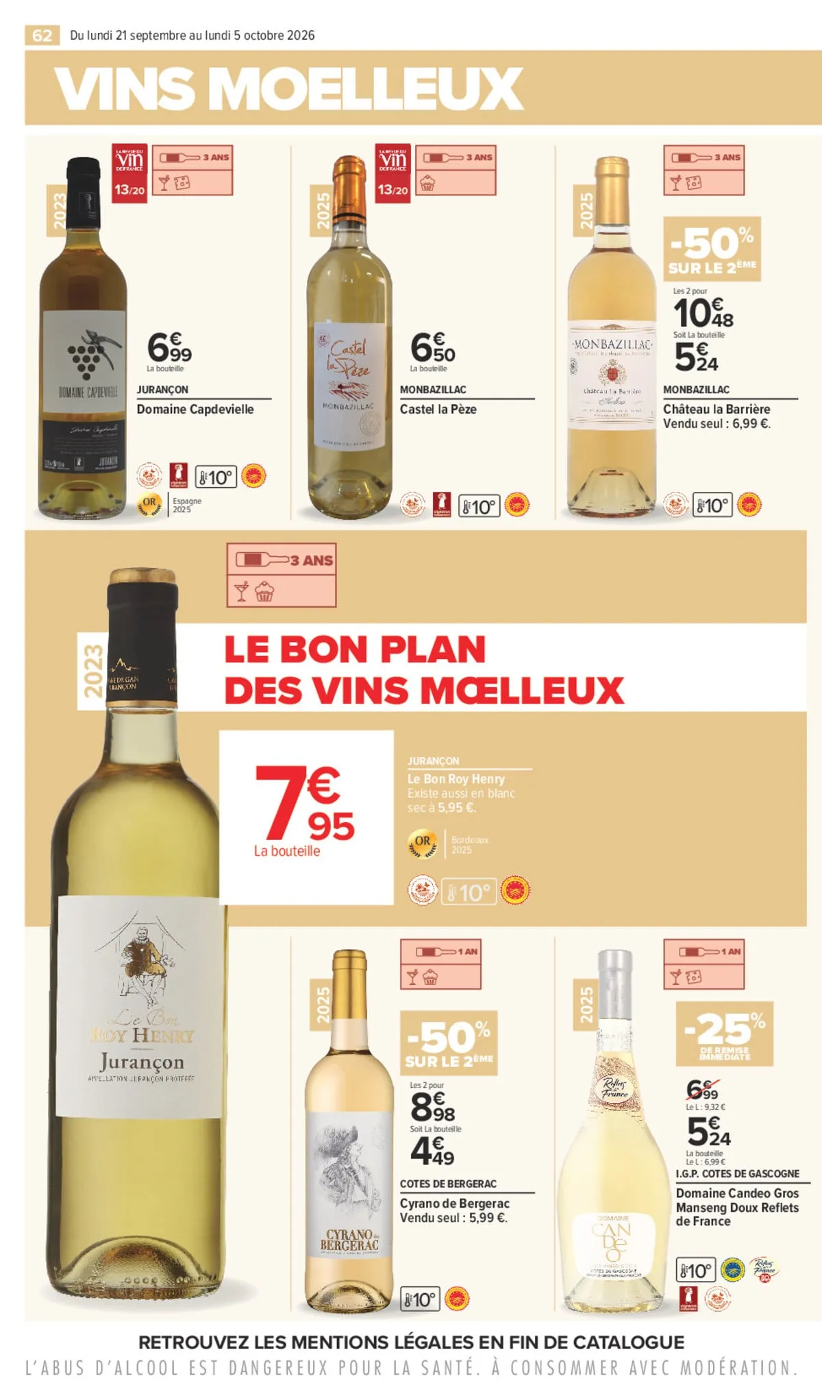 Catalogue Carrefour · Foire Aux Vins D Automne — page 62