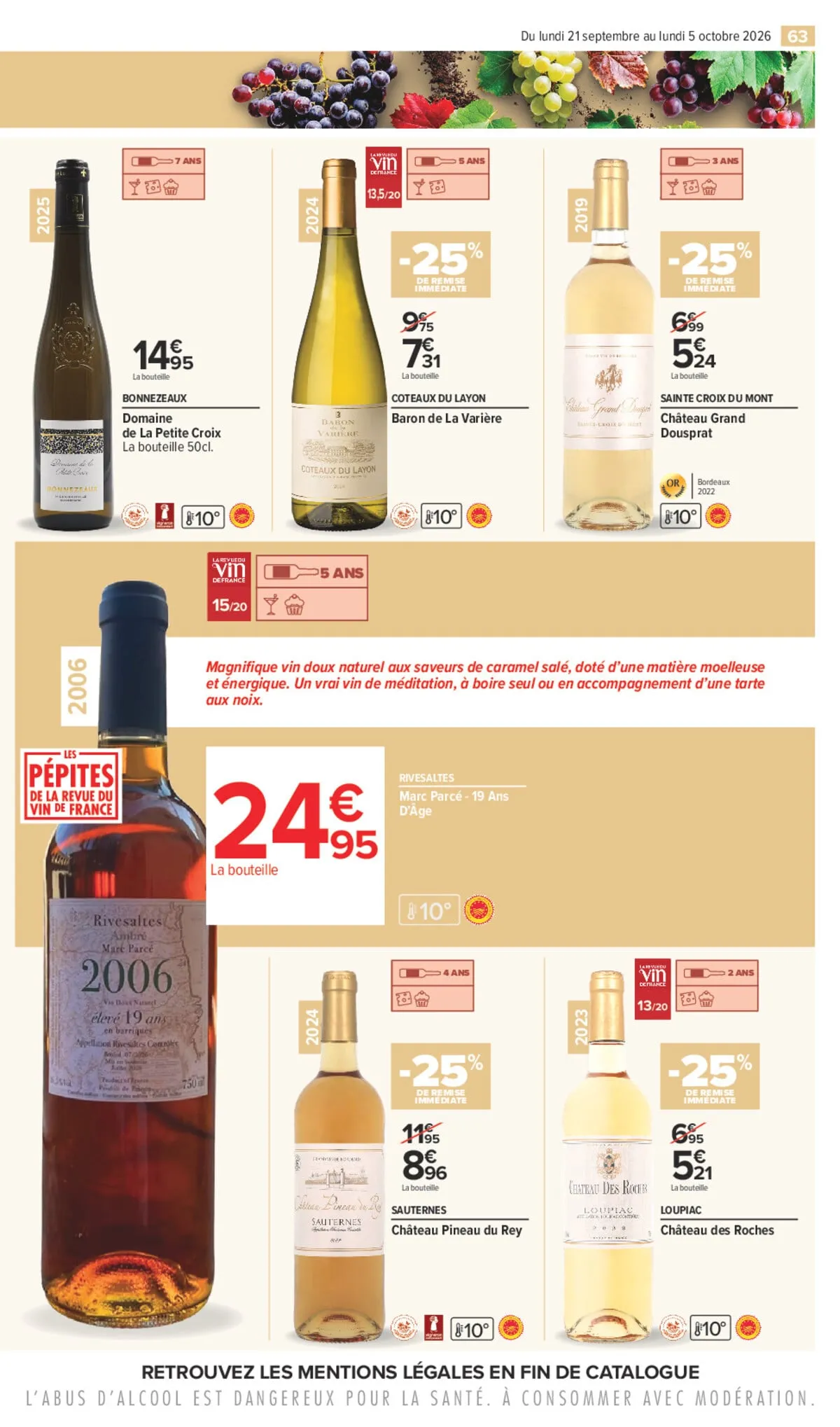 Catalogue Carrefour · Foire Aux Vins D Automne — page 63
