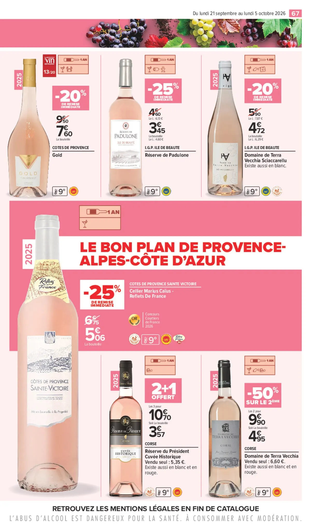 Catalogue Carrefour · Foire Aux Vins D Automne — page 67