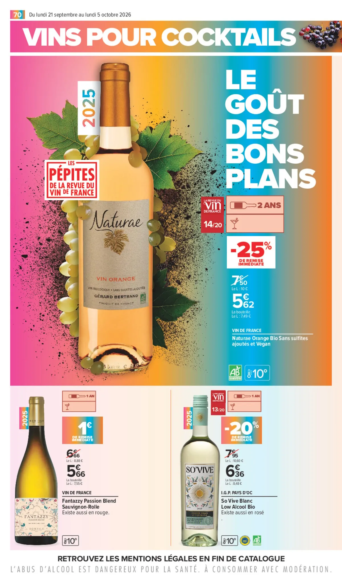Catalogue Carrefour · Foire Aux Vins D Automne — page 70