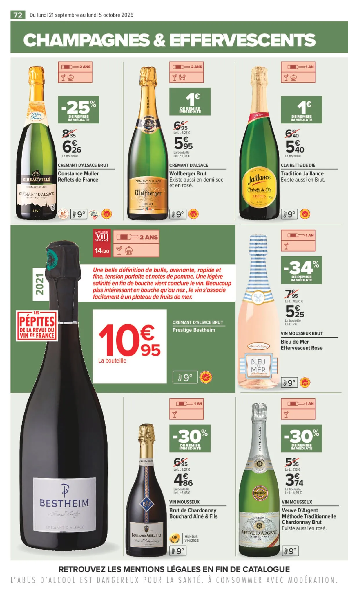 Catalogue Carrefour · Foire Aux Vins D Automne — page 72