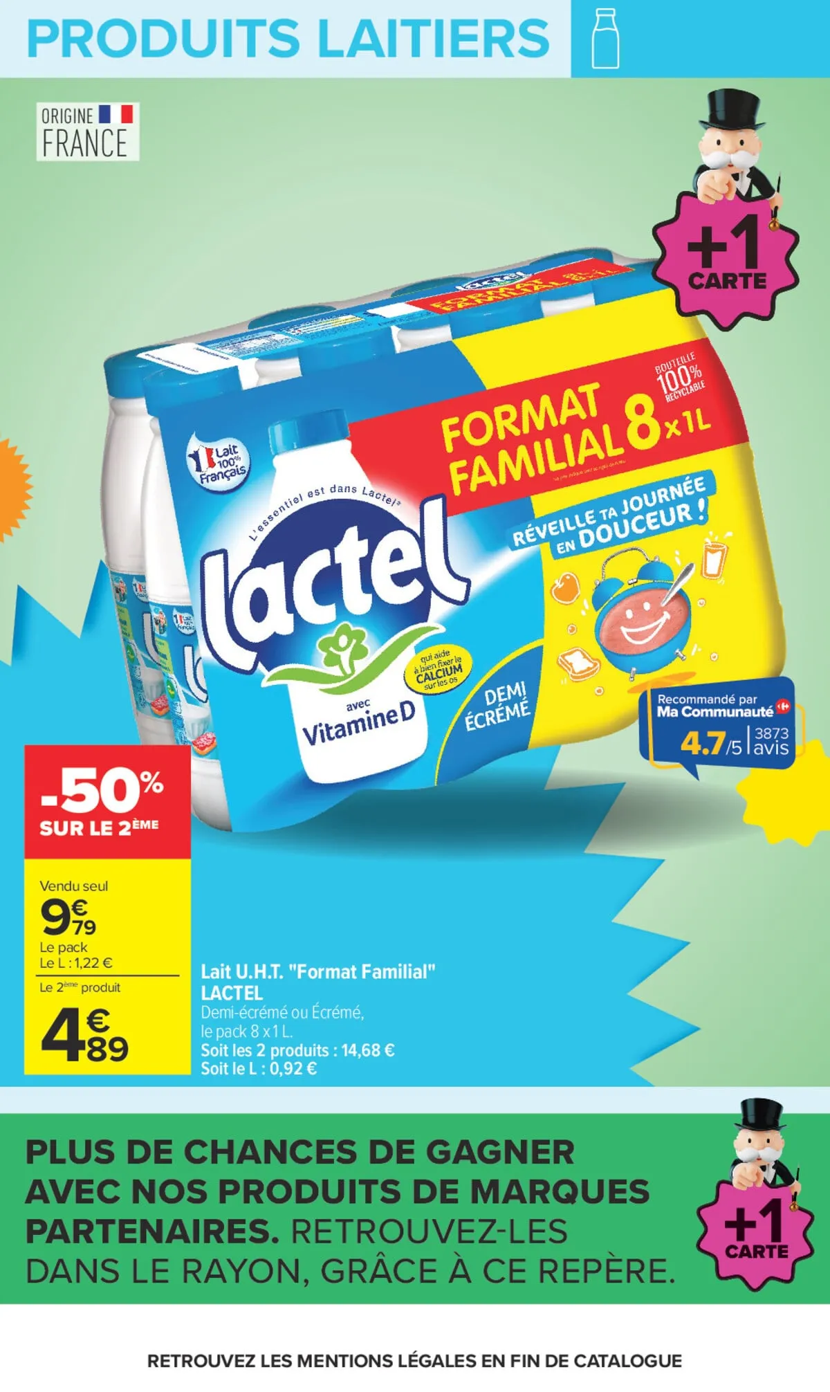 Catalogue Carrefour · Le Mois Monopoly Produits Laitiers — page 12