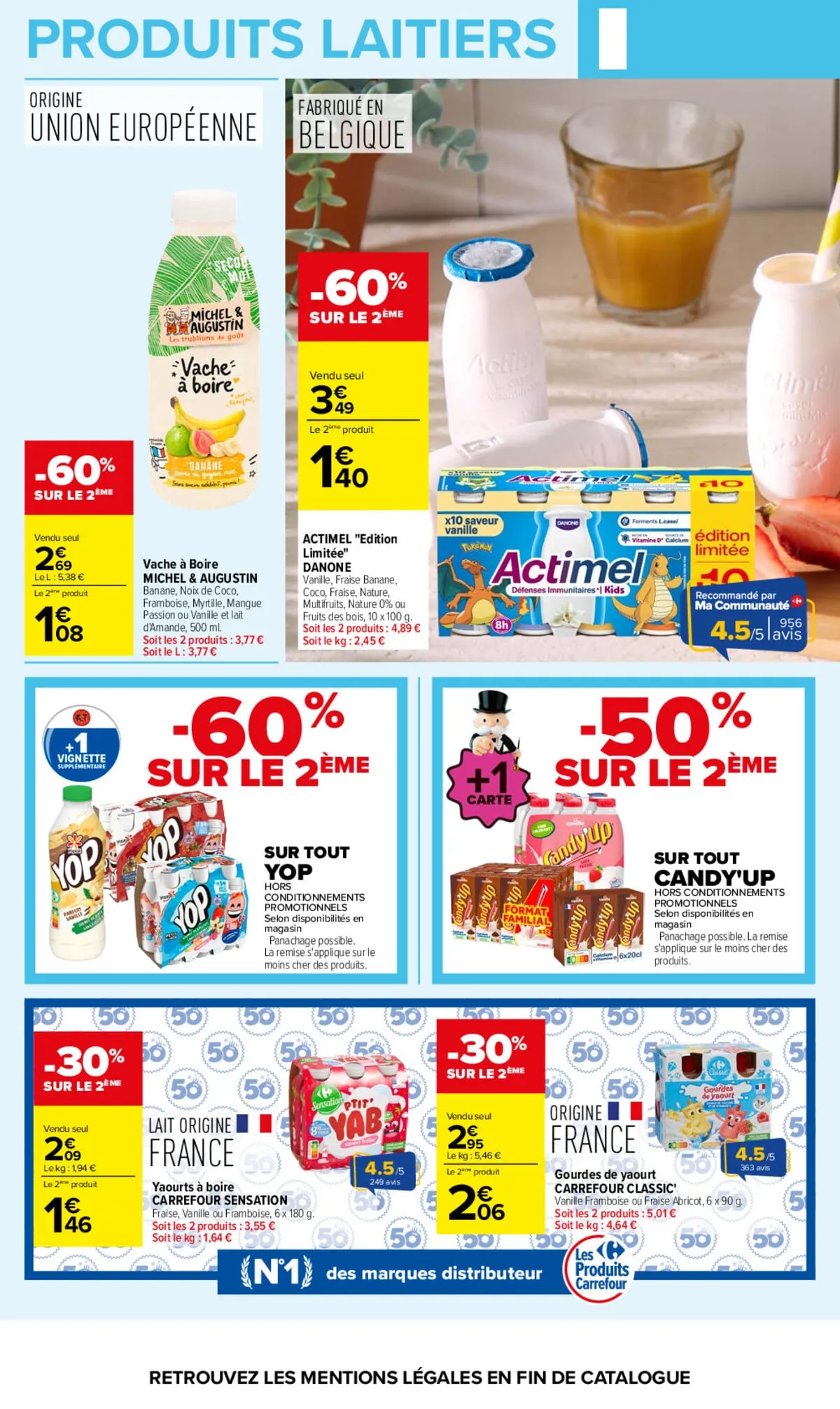 Catalogue Carrefour · Le Mois Monopoly Produits Laitiers — page 22