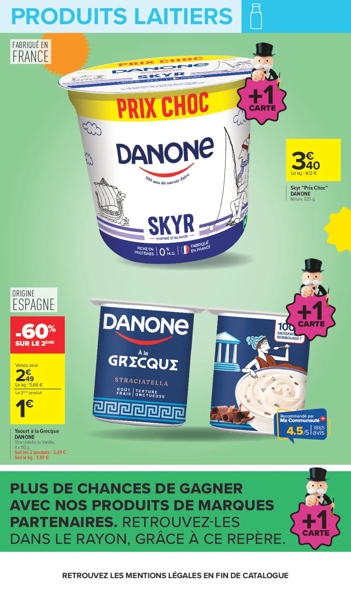Catalogue Carrefour · Le Mois Monopoly Produits Laitiers — page 25