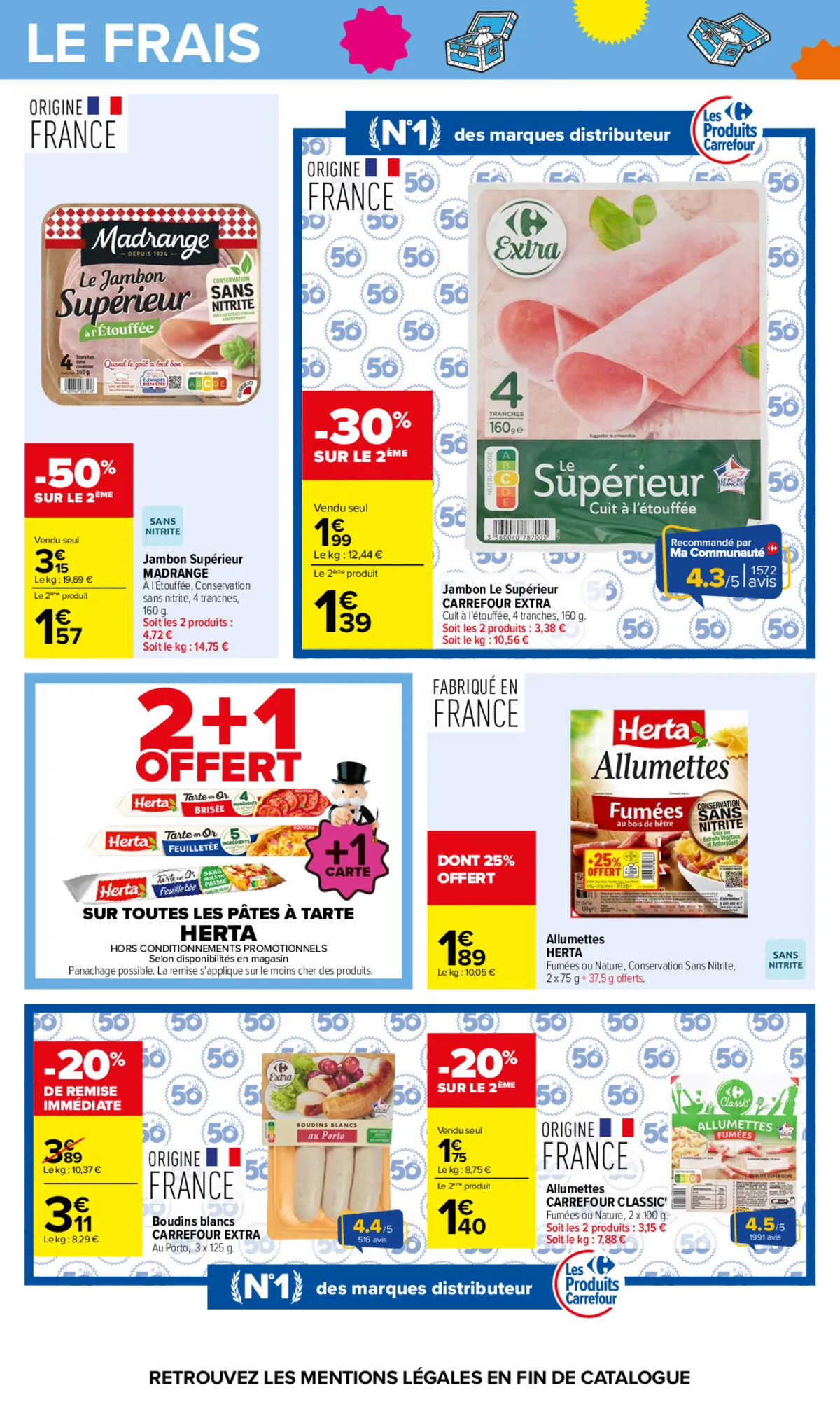 Catalogue Carrefour · Le Mois Monopoly Produits Laitiers — page 40
