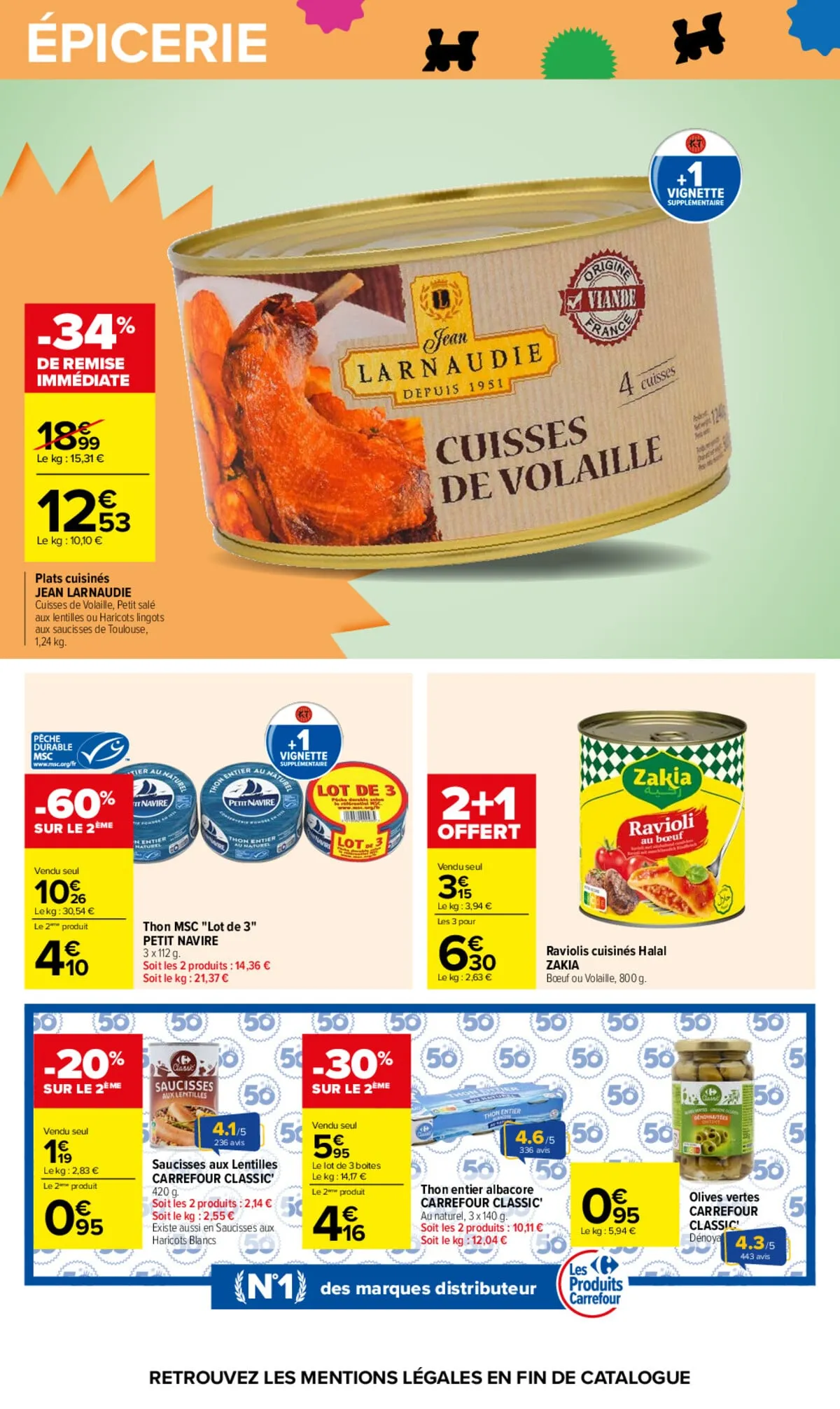 Catalogue Carrefour · Le Mois Monopoly Produits Laitiers — page 48