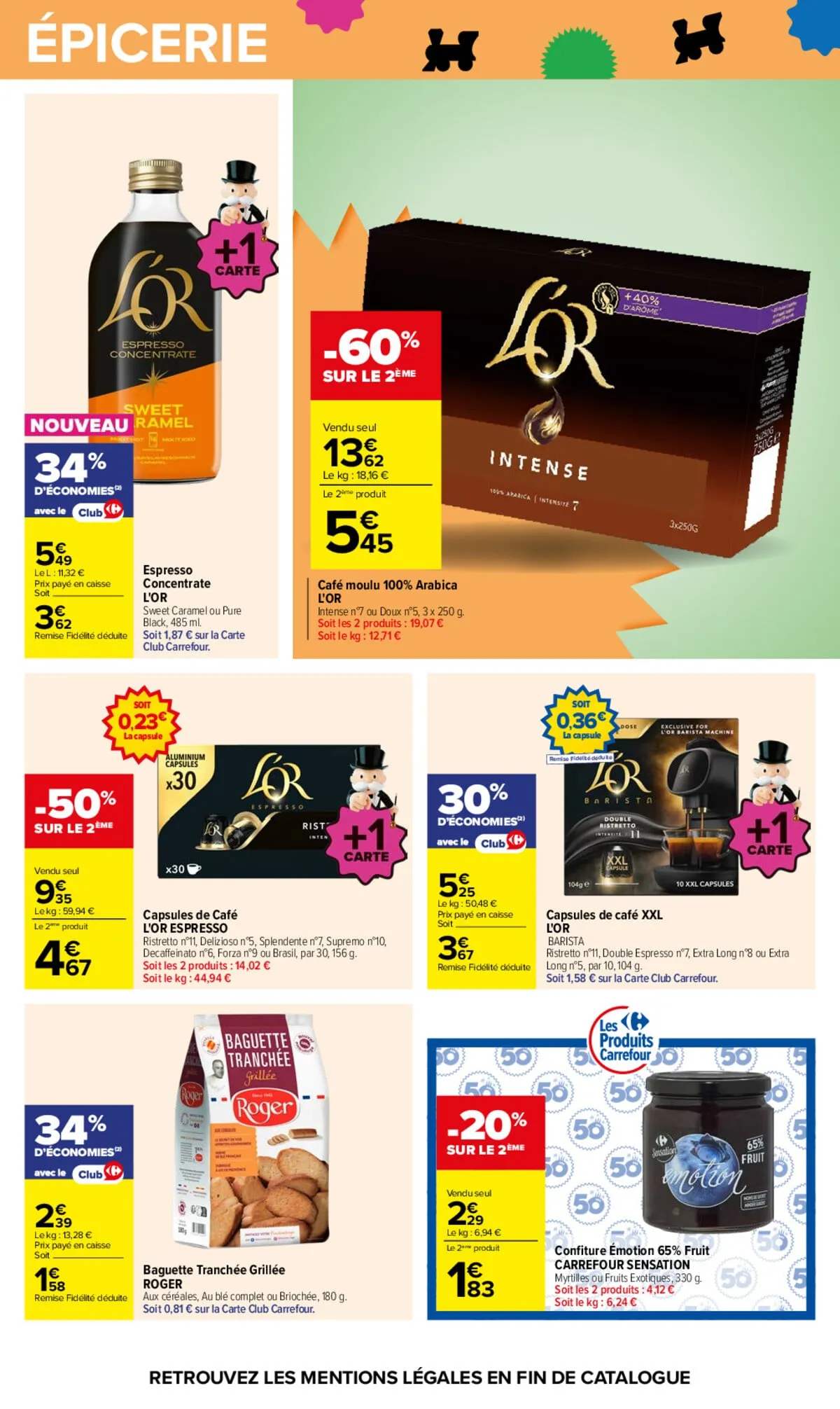 Catalogue Carrefour · Le Mois Monopoly Produits Laitiers — page 52