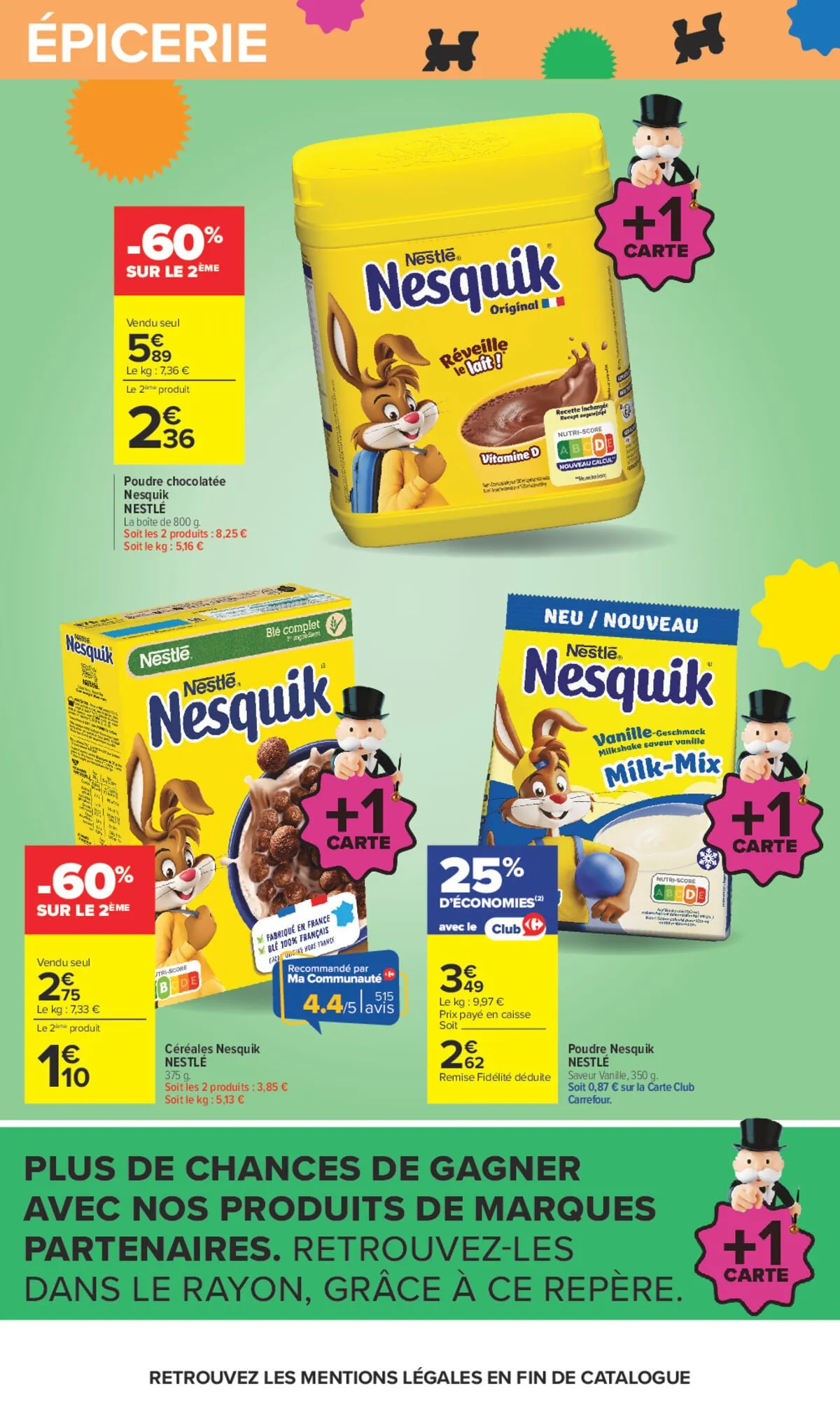 Catalogue Carrefour · Le Mois Monopoly Produits Laitiers — page 54