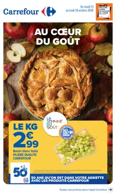 Couverture : Catalogue Carrefour · Au Coeur Du Goût
