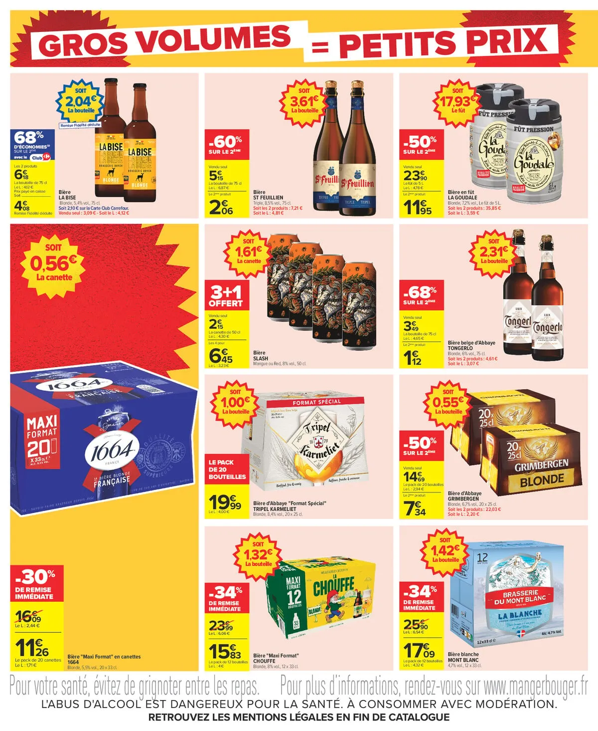 Catalogue Carrefour · Gros Volumes = Petits Prix — page 4